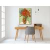image:imageWieco Art Framed Wall Art of Red Poppies and Daisies by Vincent Van Gogh Paintings Reproduction Abstract Canvas Prints for Home Living Room Decorations Bronze Gold Frame327L x 247W