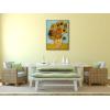 image:imageWieco Art Large Framed Wall Art of Sunflower by Van Gogh Paintings Reproduction Abstract Canvas Prints for Home Living Room Decorations Bronze Gold Frame