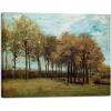 image:imageWieco Art Framed Autumn Landscape 1885 Canvas Prints of Vincent Van Gogh Art Famous Paintings Reproduction Tree Forest Pictures Artwork Wall Art for Home Decor and Wall Decorations Bronze Gold Frame16L x 12W