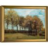 image:imageWieco Art Framed Autumn Landscape 1885 Canvas Prints of Vincent Van Gogh Art Famous Paintings Reproduction Tree Forest Pictures Artwork Wall Art for Home Decor and Wall Decorations Bronze Gold Frame17L x 13W