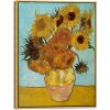 image:imageWieco Art Large Framed Wall Art of Sunflower by Van Gogh Paintings Reproduction Abstract Canvas Prints for Home Living Room Decorations Bronze Gold Frame