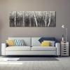image:imageWieco Art The Birch Forest Canvas Prints Wall Art Grey Trees Oil Paintings Reproduction Pictures for Living Room Bedroom Home Decorations Modern Stretched and Framed Tree Landscape Giclee Artwork