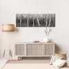 image:imageWieco Art The Birch Forest Canvas Prints Wall Art Grey Trees Oil Paintings Reproduction Pictures for Living Room Bedroom Home Decorations Modern Stretched and Framed Tree Landscape Giclee Artwork