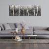 image:imageWieco Art The Birch Forest Canvas Prints Wall Art Grey Trees Oil Paintings Reproduction Pictures for Living Room Bedroom Home Decorations Modern Stretched and Framed Tree Landscape Giclee Artwork