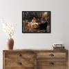 image:imageWieco Art Framed Canvas Print Wall Art The Lady of Shalott by John William Waterhouse Famous Art Reproductions Print Artwork for Living Room Bedroom Home DecorationsBlack Frame