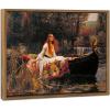 image:imageWieco Art Framed Canvas Print Wall Art The Lady of Shalott by John William Waterhouse Famous Art Reproductions Print Artwork for Living Room Bedroom Home DecorationsNatural Frame