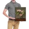 image:imageWieco Art Canvas Prints Wall Art Apple Blossoms1873 by Martin Johnson Heade Canvas Artwork Prints for Living Room Home and Office Decorations