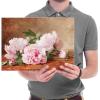 image:imageWieco Art Canvas Prints Wall Art Peonies 1889 by Alexandre Gamba De Preydour French18461931 Canvas Prints for Living Room Home and Office Decorations