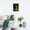image:imageWieco Art Framed Canvas Wall Art Fairy Tale Midsummer Eve with A Girl and Elves by Edward Robert Hughe Neoclassical Art Nouveau Print Picture for Living Room Home DecorationsBlack Frame