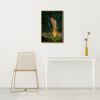 image:imageWieco Art Framed Canvas Wall Art Fairy Tale Midsummer Eve with A Girl and Elves by Edward Robert Hughe Neoclassical Art Nouveau Print Picture for Living Room Home DecorationsNatural Frame