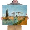 image:imageWieco Art Canvas Prints Wall Art Langlois Bridge at Arles by Vincent Van Gogh Oil Paintings Reproduction Canvas Artwork Pictures for Home and office Decorations24L x 20W