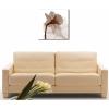 image:imageWieco Art Large Contemporary Stretched and Framed Floral Giclee Canvas Prints Brown Flickering Flowers Pictures Paintings on Canvas Wall Art Work for Bedroom Kitchen Home Decorations 24 by 24Inch