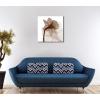 image:imageWieco Art Large Contemporary Stretched and Framed Floral Giclee Canvas Prints Brown Flickering Flowers Pictures Paintings on Canvas Wall Art Work for Bedroom Kitchen Home Decorations 24 by 24Inch
