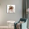 image:imageWieco Art Modern Gallery wrapped Artwork Contemporary Floral Giclee Canvas Prints Brown Flickering Flowers Pictures Paintings on Canvas Wall Art for Bedroom Kitchen Home Decorations 20 by 20Inch
