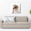 image:imageWieco Art Modern Gallery wrapped Artwork Contemporary Floral Giclee Canvas Prints Brown Flickering Flowers Pictures Paintings on Canvas Wall Art for Bedroom Kitchen Home Decorations 20 by 20Inch