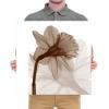 image:imageWieco Art Modern Gallery wrapped Artwork Contemporary Floral Giclee Canvas Prints Brown Flickering Flowers Pictures Paintings on Canvas Wall Art for Bedroom Kitchen Home Decorations 20 by 20Inch