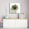 image:imageWieco Art Modern Stretched and Framed Floral Giclee Canvas Prints Green Flickering Flowers Contemporary Artwork Pictures Paintings on Canvas Wall Art for Bedroom Kitchen Home Decor 20 by 20Inch