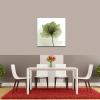 image:imageWieco Art Modern Stretched and Framed Floral Giclee Canvas Prints Green Flickering Flowers Contemporary Artwork Pictures Paintings on Canvas Wall Art for Bedroom Kitchen Home Decor 20 by 20Inch