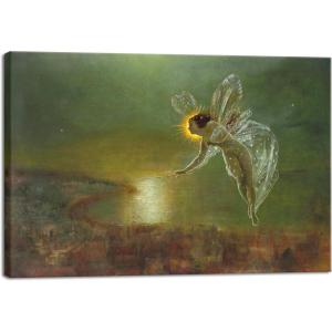 image:imageWieco Art Canvas Print Wall Art Spirit of The Night 1879 by John Atkinson Grimshaw Classical Print Picture Artwork for Living Room Home Decorations