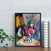 image:imageWieco Art Black Framed Canvas Prints Wall Art Still Life of Peonies in a Vase 1907 by Henri Matisse Abstract Canvas Art Print for Wall Decor and Home Office DecorationsBlack Frame