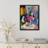 image:imageWieco Art Black Framed Canvas Prints Wall Art Still Life of Peonies in a Vase 1907 by Henri Matisse Abstract Canvas Art Print for Wall Decor and Home Office DecorationsBlack Frame