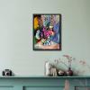image:imageWieco Art Black Framed Canvas Prints Wall Art Still Life of Peonies in a Vase 1907 by Henri Matisse Abstract Canvas Art Print for Wall Decor and Home Office DecorationsBlack Frame