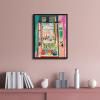 image:imageWieco Art Framed Canvas Print Wall Art Open Window Collioure 1905 by Henri Mattise Abstract Colorful Art Matisse Posters Canvas Prints for Wall and Home Decorations Black Frame