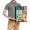 image:imageWieco Art Framed Canvas Print Wall Art Open Window Collioure 1905 by Henri Mattise Abstract Colorful Art Matisse Posters Canvas Prints for Wall and Home Decorations Black Frame