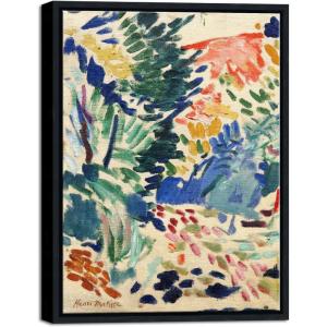 image:imageWieco Art Framed Canvas Prints Wall Art Henri Matisse Aesthetic Posters Landscape at Collioure Art Exhibition Matisse Prints Posters for Living Room Home Decorations Black FrameBlack Frame