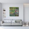 image:imageWieco Art Large Canvas Print Wall Art The Iris Garden at Giverny18991900 by Claude Monet Impressionism Art Print Picture Artwork for Living Room Bedroom Home Kitchen Decorations32L x 32W