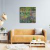 image:imageWieco Art Large Canvas Print Wall Art The Iris Garden at Giverny18991900 by Claude Monet Impressionism Art Print Picture Artwork for Living Room Bedroom Home Kitchen Decorations24L x 24W