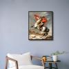 image:imageWieco Art Framed Napoleon Crossing The Alps of JacquesLouis David Oil Paintings Reproduction Abstract HD Prints Wall Decor Classic Artwork for Home amp Office DecorationFramed